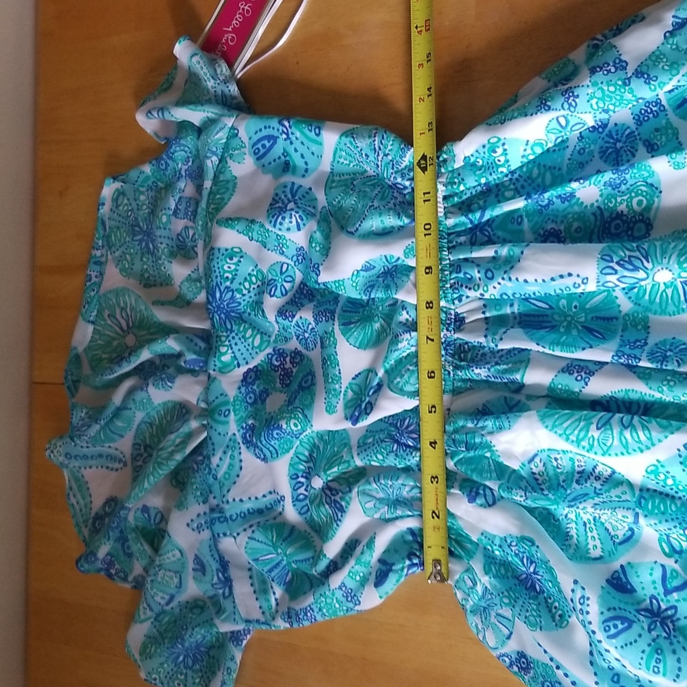 Lilly Pulitzer For Target Sea Urchin Ruffle Blue Seashell Dress - Picture 9 of 14